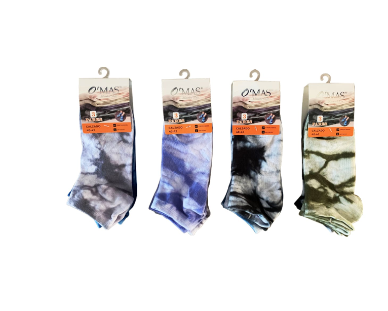 CALCETINES HOMBRE TOBILLOS CON DISEÑO 40-42 - 1