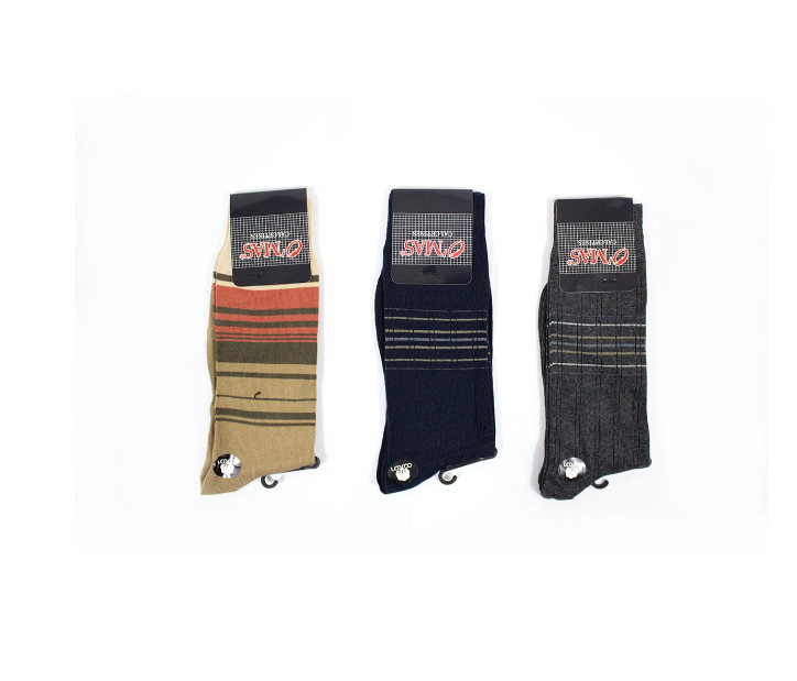 CALCETINES HOMBRE RAYADO A-1 12 UNI 40-44 - 1