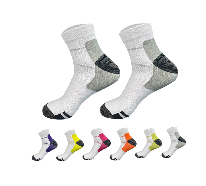 CALCETINES UNISEX COMPRESION FONDO BLANCO TALLA XXL 12 UNID - 1