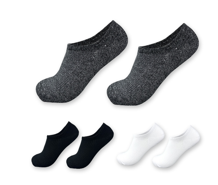 CALCETINES HOMBRE CORTE INVISIBLE COLOR LISO 12 UNID - 1