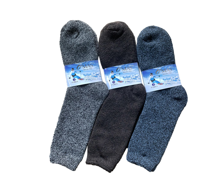 CALCETINES HOMBRE JASPEADO 12 UNID TALLA UNICA - 1