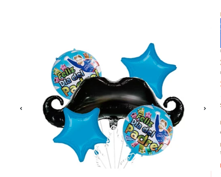 SET GLOBO METÁLICOS SÚPER PAPÁ 5 PCS - 1