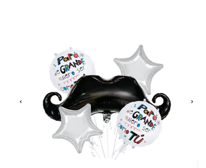 SET GLOBO METÁLICOS DÍA DEL PADRE 5 PCS - 1