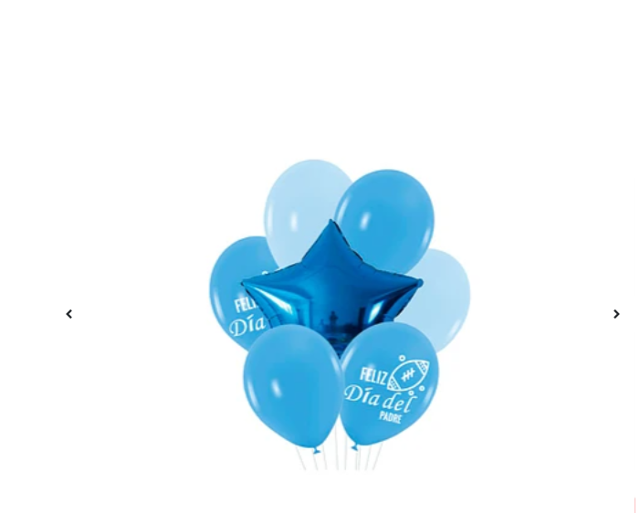 SET GLOBO LÁTEX CON ESTRELLA DÍA DEL PADRE 7PCS AZUL - 1