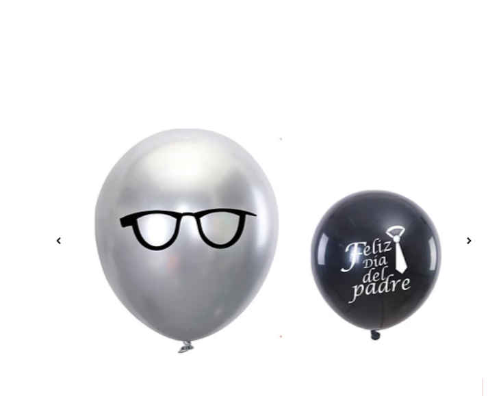 SET GLOBO LÁTEX CON LENTES FELIZ DÍA DEL PADRE 6 PCS - 1
