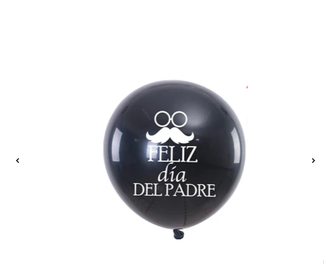 SET DE GLOBOS DE LÁTEX CON BIGOTE FELIZ DÍA DEL PADRE 6PCS - 1