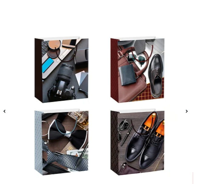 BOLSA DE REGALO PARA HOMBRES DISEÑO ALEATORIO 10X26X32CM - 1