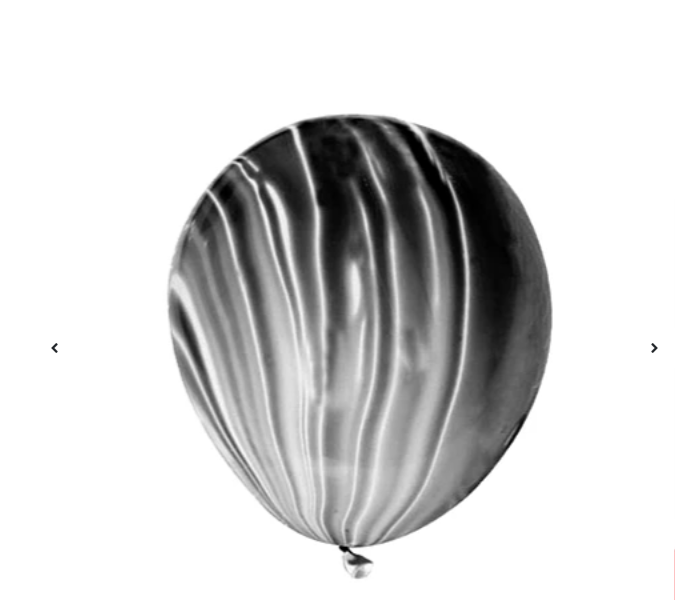 GLOBO DE LÁTEX NEGRO ÁGATA 4PCS 23CM - 1