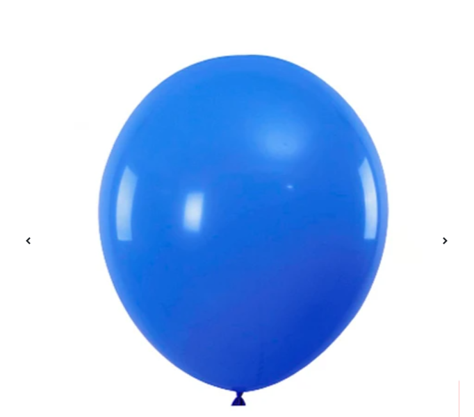 PACK X100 GLOBO LÁTEX MATE 23CM AZUL OSCURO - 1