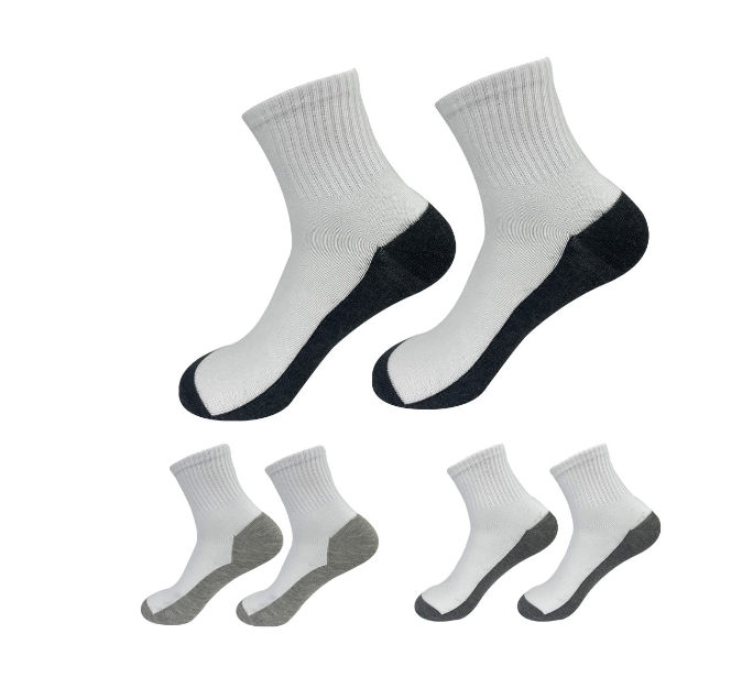 PACK 3 CALCETINES ALGODÓN NIÑO GRIS CORTE TOBILLO COLORES 12 UNID - 1