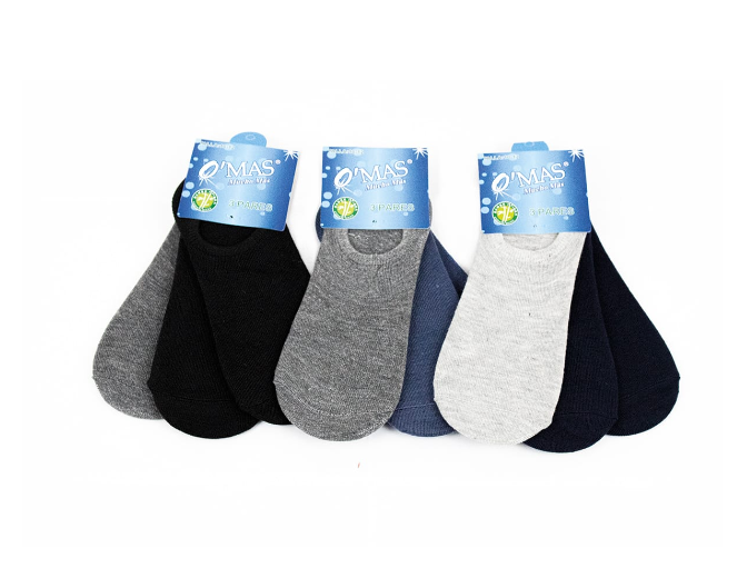 CALCETINES ALGODÓN NIÑO MULTICOLOR CORTE INVISIBLE TALLA 10-12 12 UNID - 1