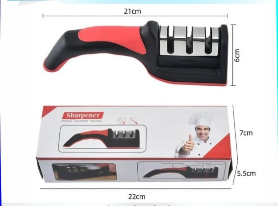 AFILADOR DE CUCHILLOS MANUAL EXTRAÍBLE PROFESIONAL - 1
