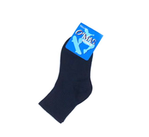CALCETINES ALGODÓN NIÑO AZUL COLOR TALLAS SURTIDAS 12 UNID - 1