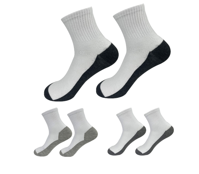 PACK 3 CALCETINES ALGODÓN NIÑO GRIS CORTE TOBILLO COLORES 12 UNID - 1