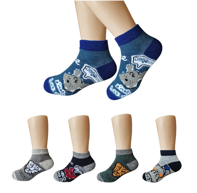 CALCETINES ALGODÓN NIÑO MULTICOLOR ESTAMPADO T6 12 UNID - 1
