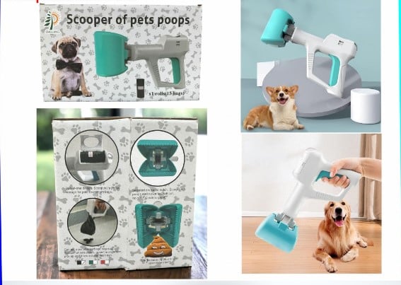 PALA PERROS GATOS RECOGEDORA CACA POPO FECA MASCOTAS - 1