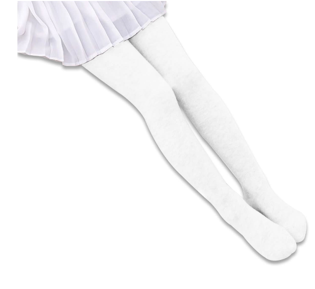 BALLERINA ALGODÓN NIÑA BLANCO LISA TALLA 10-12 12 UNI - 1