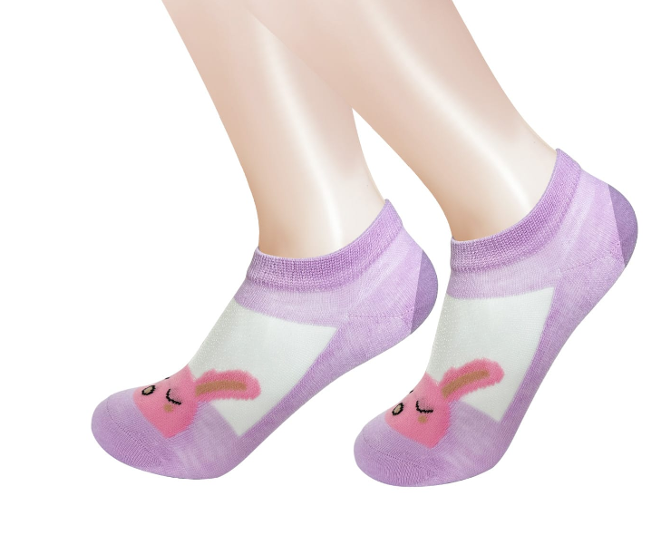 CALCETINES ALGODÓN NIÑA MULTICOLOR CORTE TOBILLO DISEÑOS ANIMALES TALLA 2 12 UNID - 1