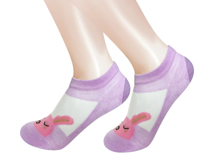 CALCETINES ALGODÓN NIÑA MULTICOLOR TOBILLO DISEÑO ANIMALES TALLA 4 12 UNID - 1