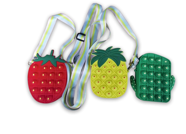 CARTERA POP IT GOMA COLORES SURTIDOS 10X12CM - 1