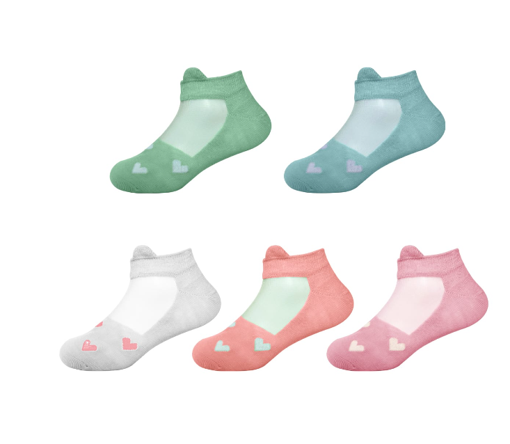 CALCETINES ALGODÓN NIÑA MULTICOLOR CORTE TOBILLO DISEÑO ANIMALES TALLA 6 12 UNID - 1