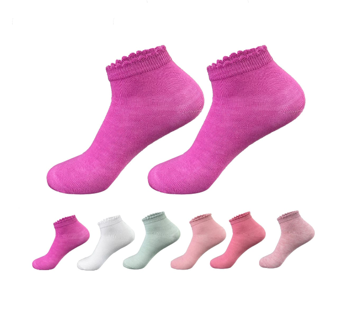 CALCETINES ALGODÓN NIÑA MULTICOLOR COLOR LISO TALLA 9-12 12 UNID - 1