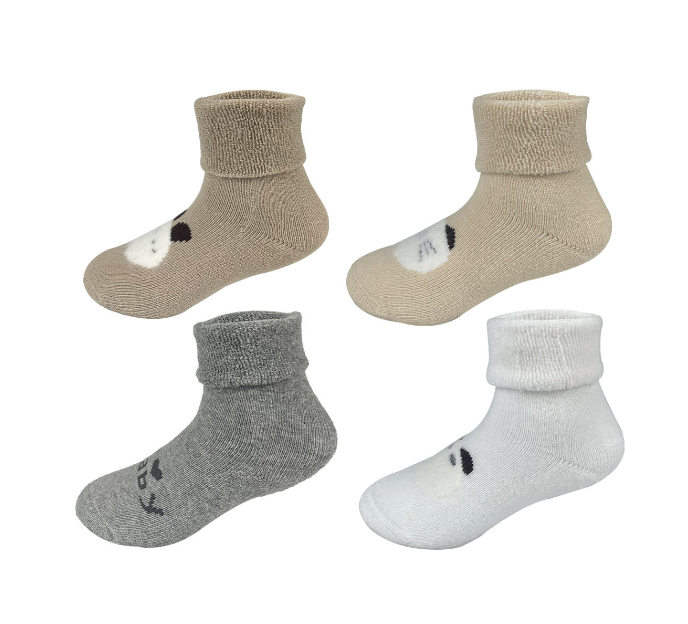 CALCETINES ALGODÓN NIÑO MULTICOLOR BEBE ESTAMPADO ANIMALES TALLA 18-24 MESES 12 UNID - 1