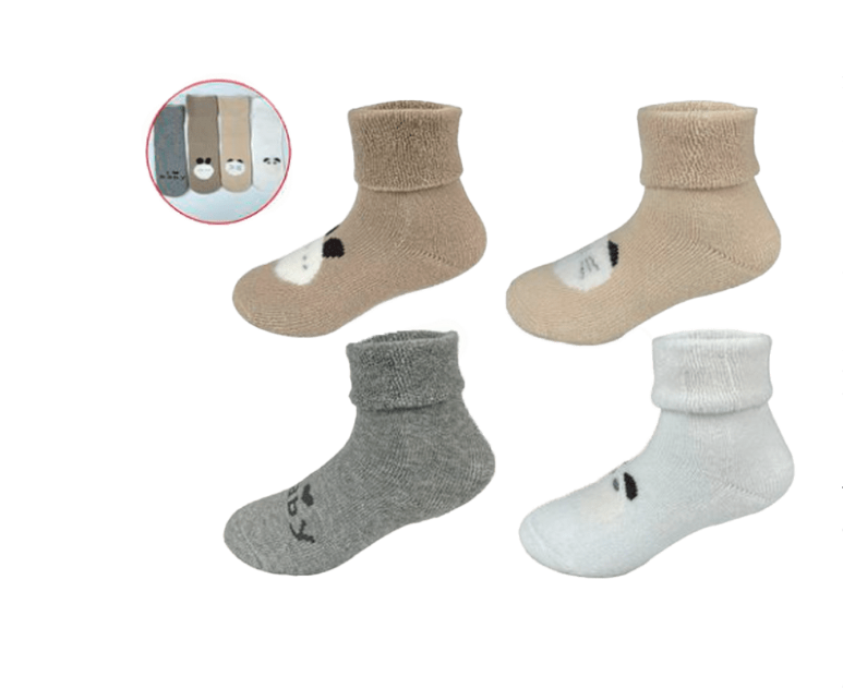 CALCETINES ALGODÓN NIÑO MULTICOLOR BEBE DISEÑO TALLA 9-18 MESES 12 UNID - 1