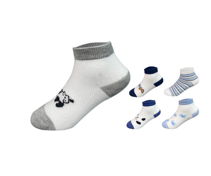 CALCETINES ALGODÓN NIÑO MULTICOLOR BEBE DISEÑOS SURTIDOS TALLA 18-24 MESES 12 UNID - 1