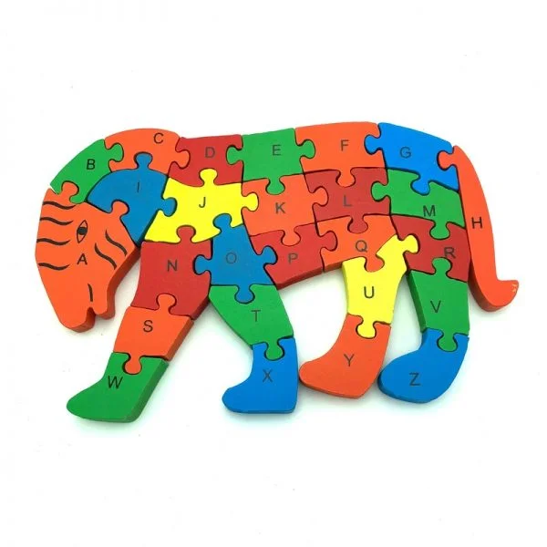 PUZZLE MULTICOLOR GRANDE JUGUETE MADERA - 3