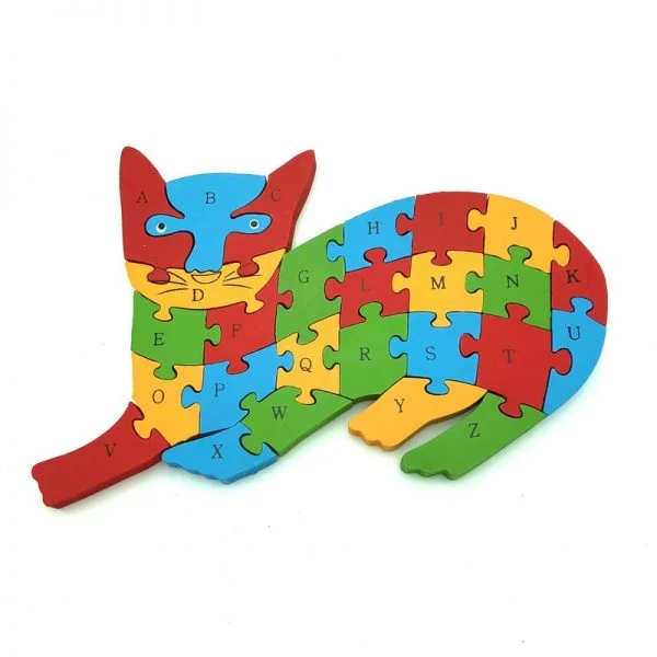 PUZZLE MULTICOLOR GRANDE JUGUETE MADERA - 4