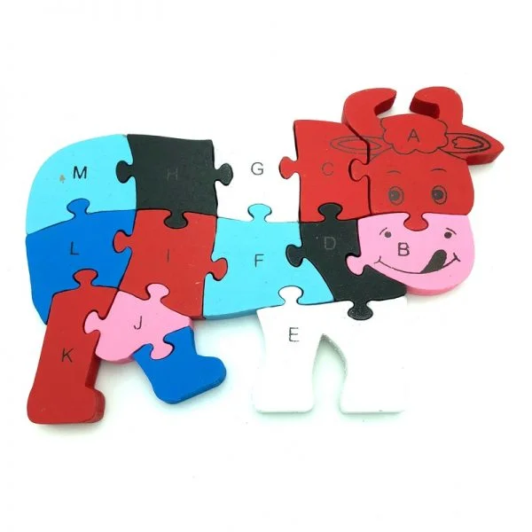 PUZZLE MULTICOLOR GRANDE JUGUETE MADERA - 5