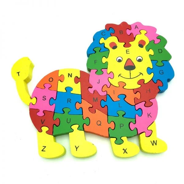 PUZZLE MULTICOLOR GRANDE JUGUETE MADERA - 6