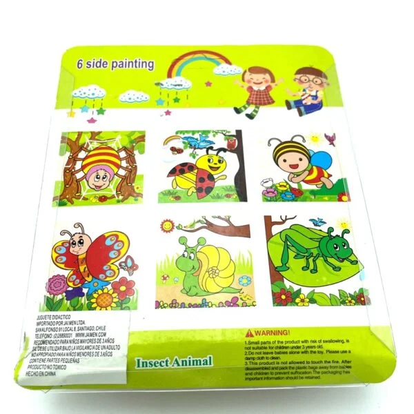 PUZZLE MULTICOLOR CUBO JUGUETE MADERA - 1