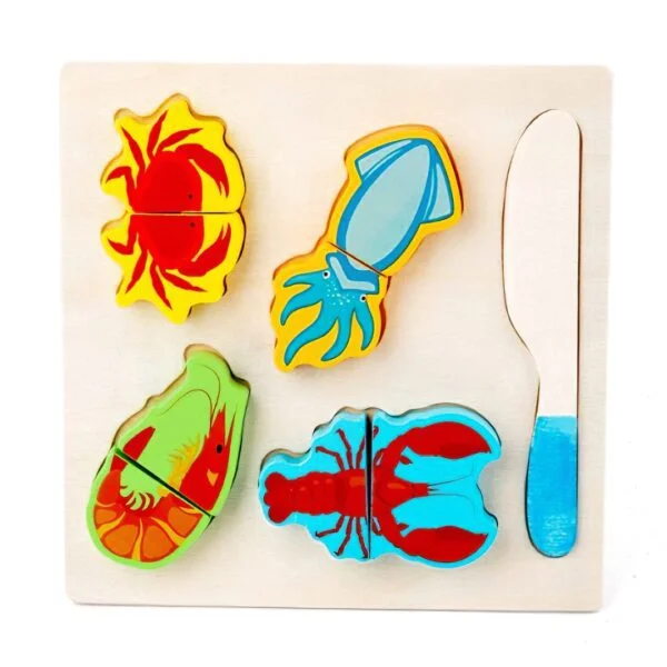 PUZZLE MULTICOLOR FRUTA JUGUETE MADERA - 1