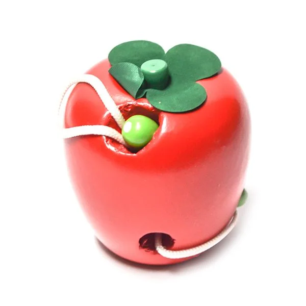 JUEGO DIDÁCTICO ENHEBRADOR MANZANA EDUCATIVO - 1