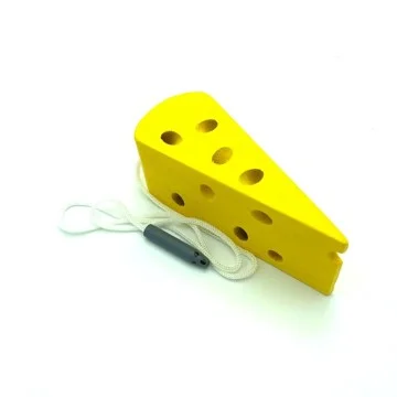 JUEGO DIDÁCTICO ENHEBRADOR QUESO EDUCATIVO - 1
