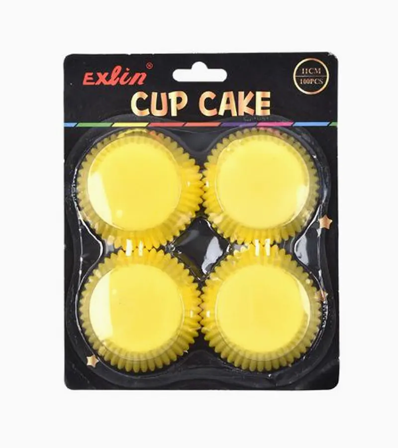 MOLDES PARA CUPCAKES AMARILLO - 1