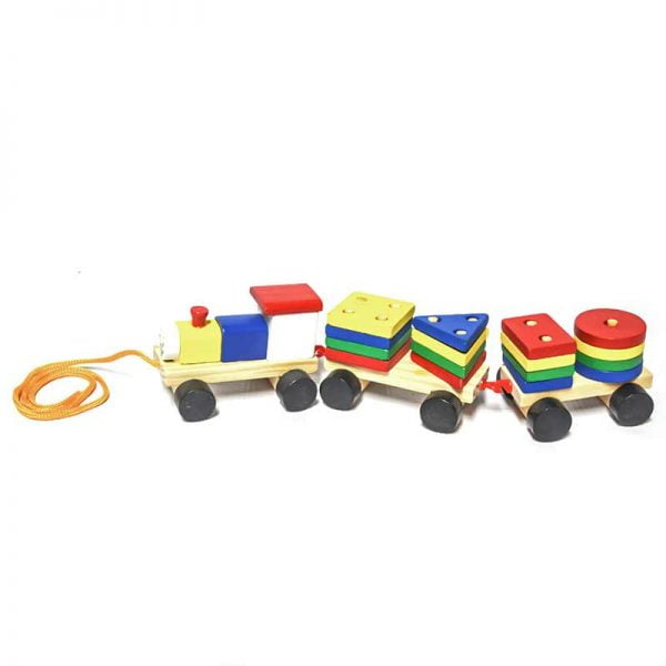 JUEGO DIDÁCTICO TREN GEOMÉTRICO MADERA - 1