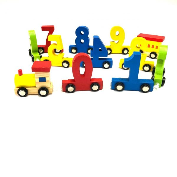 JUEGO DIDÁCTICO TREN NÚMERO VERDE MADERA - 1