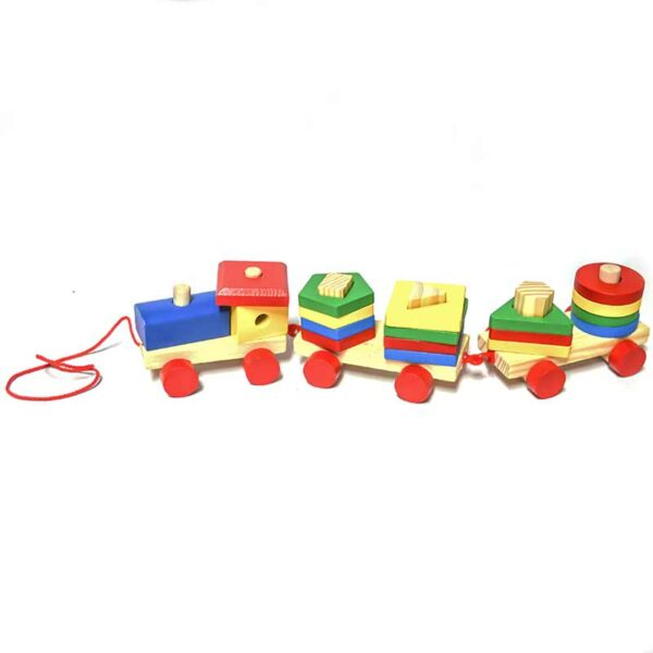 JUEGO DIDÁCTICO TREN FORMA MADERA - 1