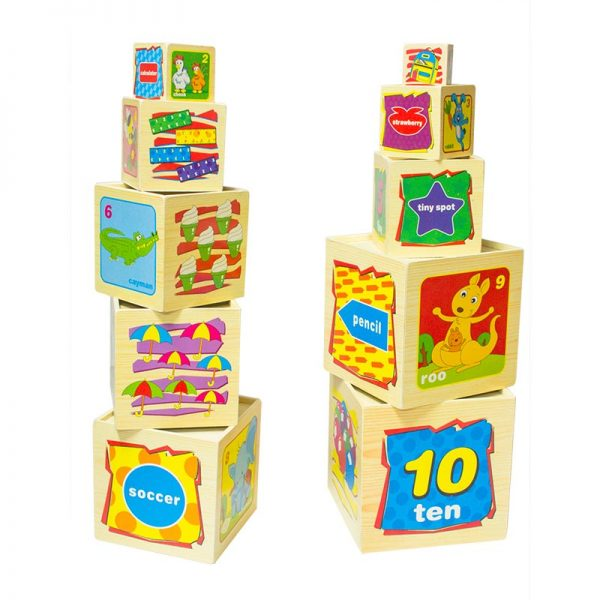 TORRE 10 JUGUETE MADERA - 1