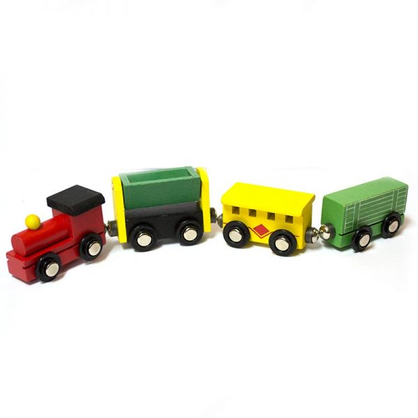 LOCOMOTORA JUGUETE MADERA - 1