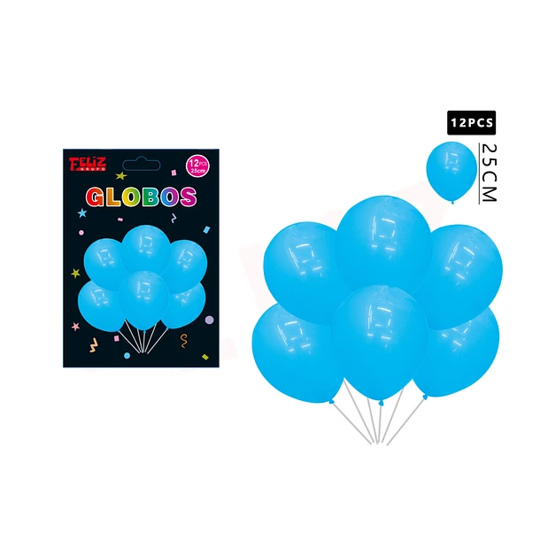 GLOBOS CELESTE 12 PCS - 1