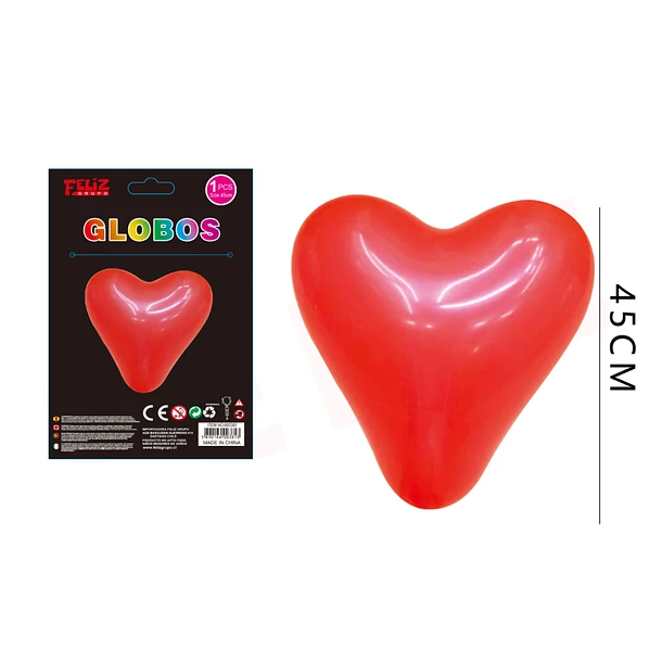 GLOBO LÁTEX CORAZÓN 45 CM - 1