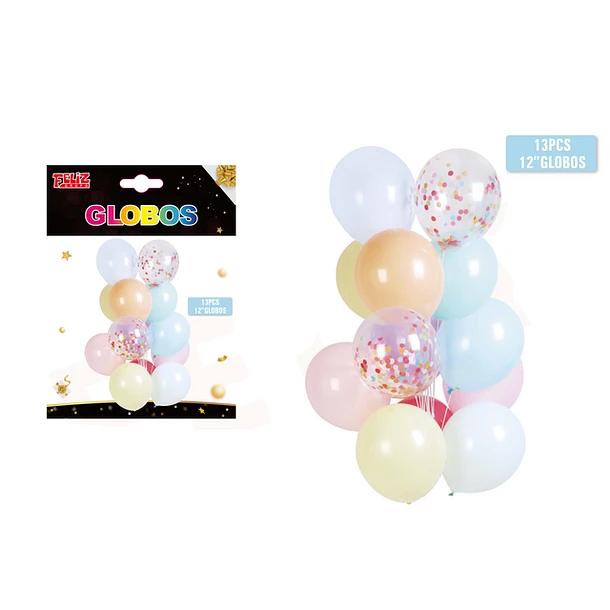 SET GLOBOS VARIADO 13 PCS - 1
