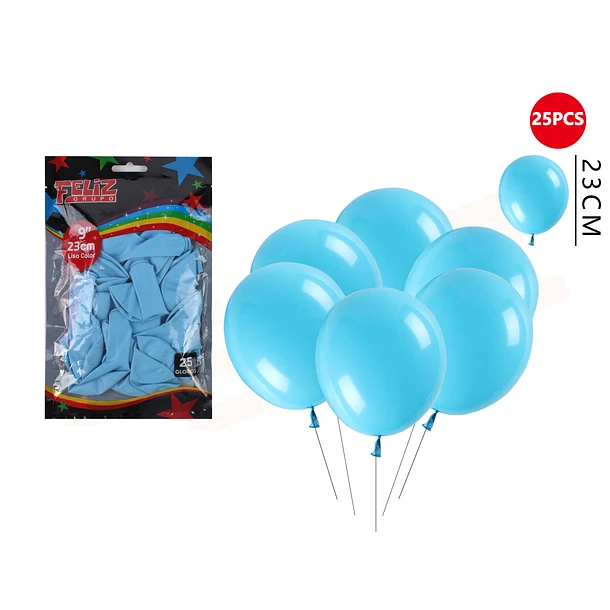 GLOBO CELESTE 23 CM 25 PCS - 1