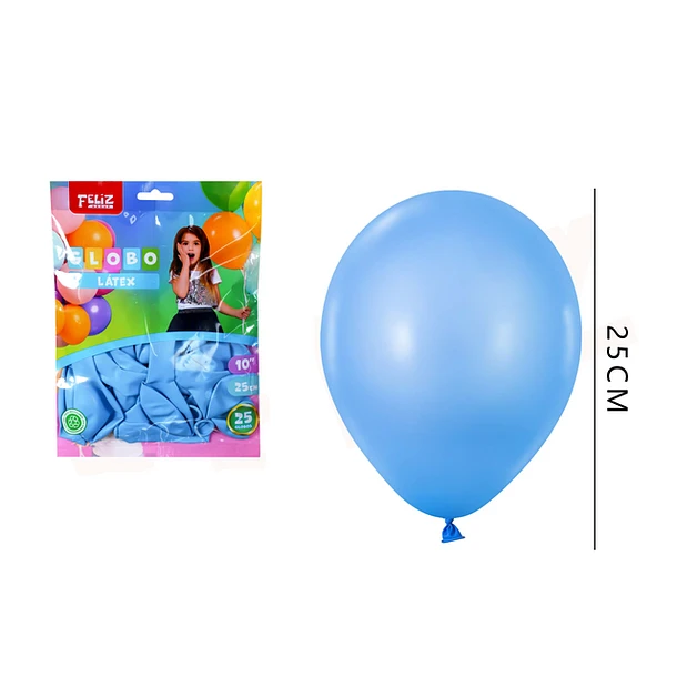 GLOBOS CELESTE 25 CM 25 PCS - 1