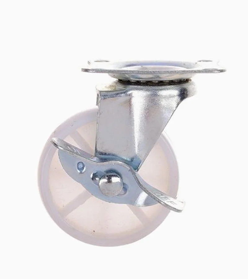 RUEDA PP BLANCA CON FRENO - 1