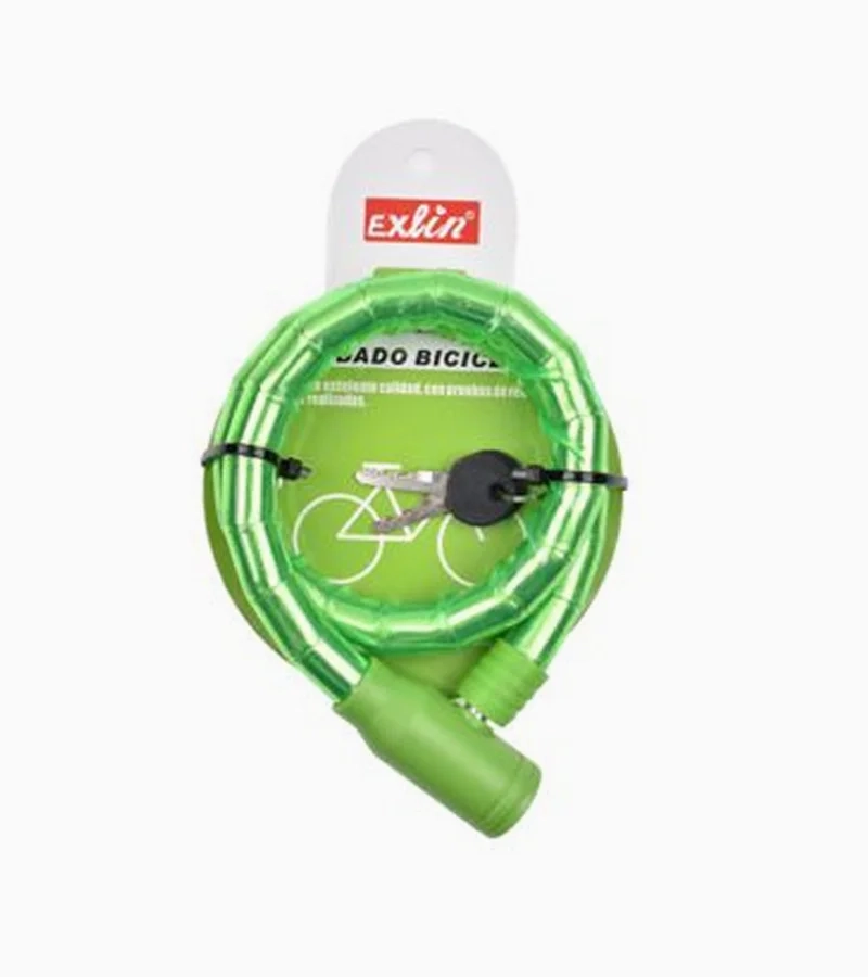 CANDADO BICICLETA VERDE - 1